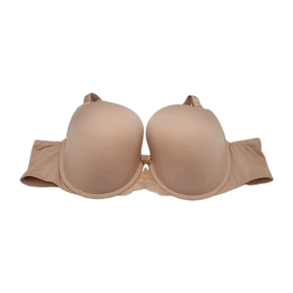 Torrid Curve Perfect Coverage Push Up Smooth Bra Sz 48B Nude Color